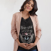 Boo-tiful zegen baby jongen gotisch skelet hart Tri-Blend shirt