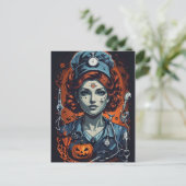 Boo-tiful zorg injecteren, griezelige Halloween ve Briefkaart (Staand voorkant)