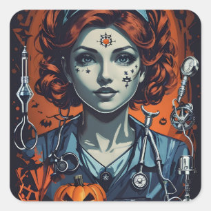 Boo-tiful zorg injecteren, griezelige Halloween ve Vierkante Sticker