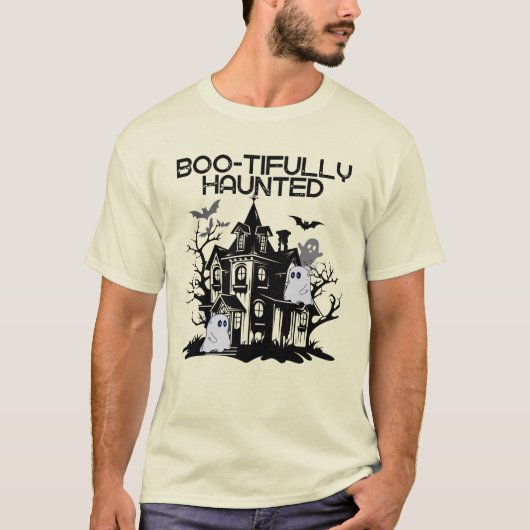 Boo-tifully Haunted.w T-shirt (Voorkant)