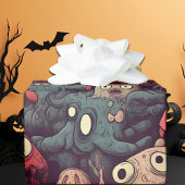 Boo-tifully Schattige Spooky Eye Monster Halloween Cadeaupapier
