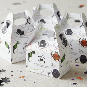 Boo-tifully Tangled Black Cats and Yarn Halloween Bedankdoosjes