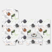 Boo-tifully Tangled Black Cats and Yarn Halloween Bedankdoosjes (Ongevouwen)