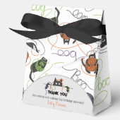 Boo-tifully Tangled Black Cats and Yarn Halloween Bedankdoosjes (Voorkant)