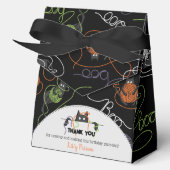 Boo-tifully Tangled Black Cats and Yarn Halloween Bedankdoosjes (Voorkant)