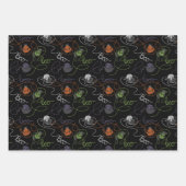 Boo-tifully Tangled Black Cats and Yarn Halloween Inpakpapier Vel (Voorkant 2)