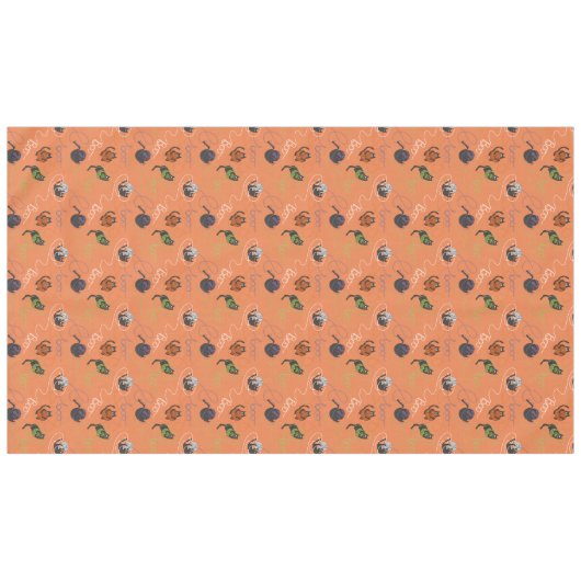 Boo-tifully Tangled Black Cats and Yarn Halloween Tafelkleed (Voorkant (Horizontaal))