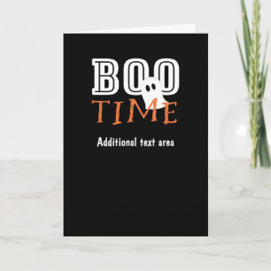BOO TIJD Halloween Geestenfeest Vouwkaart Kaart