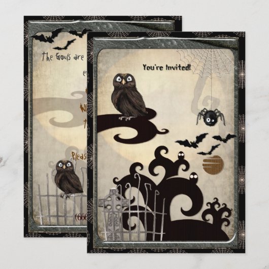 Boo-Tilicious Halloween EVENT PARTY Kaart (Voorkant / Achterkant)