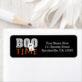 BOO TIME Ghost Halloween Adresetiketten Etiket (Insitu)