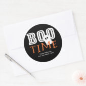 BOO TIME Halloween Geest Cute Feest Favor Sticker (Envelop)