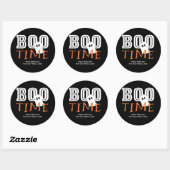 BOO TIME Halloween Geest Cute Feest Favor Sticker (Vel)