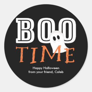 BOO TIME Halloween Geest Cute Feest Favor Sticker
