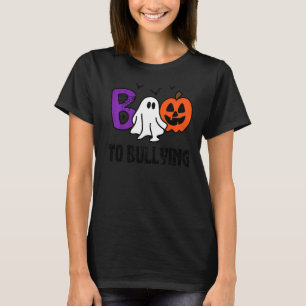 Boo to Bullying Ghost Pumpkin Oranje Anti Bully Ve T-shirt