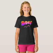 Boo to Happy Halloween-kostuum voor meisjes T-Shir T-shirt (Voorkant volledig)