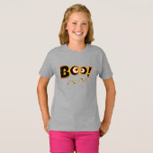 Boo to Happy Halloween-kostuum voor meisjes T-Shir T-shirt (Voorkant volledig)