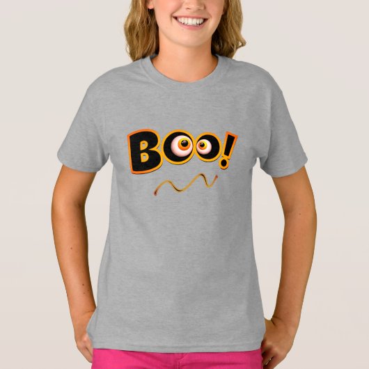 Boo to Happy Halloween-kostuum voor meisjes T-Shir T-shirt (Voorkant)