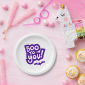 Boo to You Halloween Party Borden Papieren Bordje (Feest)
