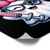 Boo-tox Zenuwinjector Halloween Filler Botox Dysp Poster (Hoek)