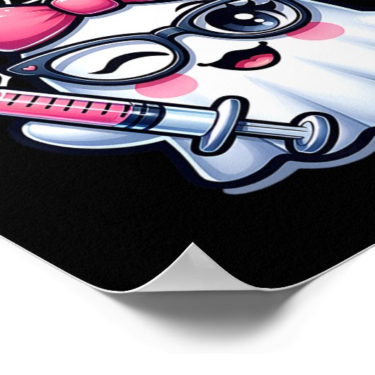 Boo-tox Zenuwinjector Halloween Filler Botox Dysp Poster (Hoek)