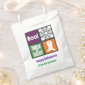 BOO. Trick or treat Halloween Gezegden Goodie Bag Bedankzakje (Geknipt)