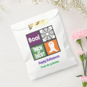 BOO. Trick or treat Halloween Gezegden Goodie Bag Bedankzakje (Gezegeld)
