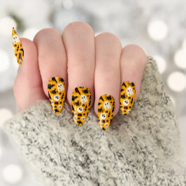 Boo Trick or treat Halloween minx nagelkunst