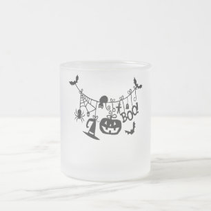 Boo Trick or treat Halloween vleermuizen, pompoene Matglas Koffiemok