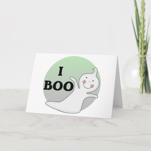 Boo Tshirts en cadeautjes Kaart (Voorkant)