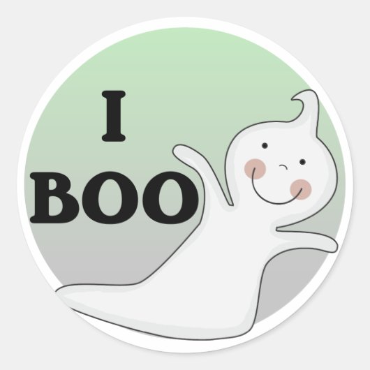 Boo Tshirts en cadeautjes Ronde Sticker (Voorkant)
