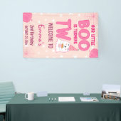 Boo Turning Two Halloween 2e verjaardag Welkom Spandoek (Beurs)