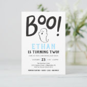 Boo. Tweede uitnodiging van de partij Halloween (Staand voorkant)