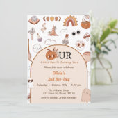 Boo Tweede Verjaardag Onze Kleine Boo wordt Twee Kaart (Staand voorkant)