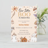 Boo Tweede Verjaardag Onze Kleine Boo wordt Twee Kaart (Staand voorkant)