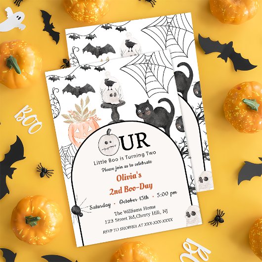 Boo Tweede Verjaardag Onze Kleine Boo wordt Twee Kaart