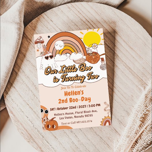 Boo Tweede Verjaardag Onze Kleine Boo wordt Twee Kaart