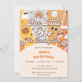 Boo Tweede Verjaardag Onze Kleine Boo wordt Twee Kaart (Voorkant)