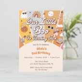 Boo Tweede Verjaardag Onze Kleine Boo wordt Twee Kaart (Staand voorkant)