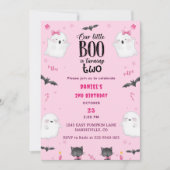 Boo Tweede Verjaardag Onze Kleine Boo wordt Twee Kaart (Voorkant)