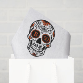 BOO Typography Skull Halloween - Modern Gothic Tissuepapier