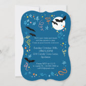 Boo. Uitnodiging van de Halloween-partij van het k (Achterkant)