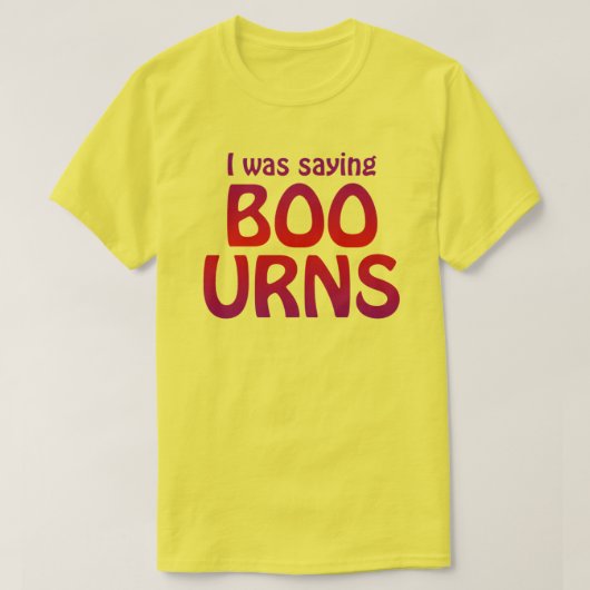 Boo-Urns-shirt T-shirt (Design voorkant)