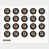 Boo verpleegster scrub grappige geest halloween ko ronde sticker (Vel)