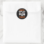 Boo verpleegster scrub grappige geest halloween ko ronde sticker (Tas)