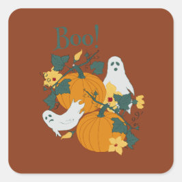 Boo. Vierkante Sticker