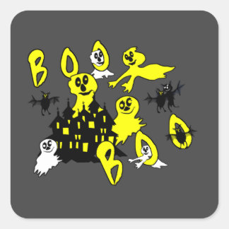 Boo Vierkante Sticker
