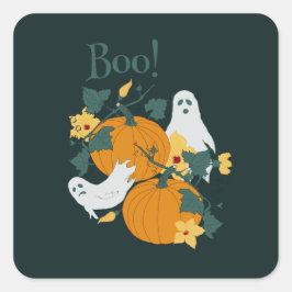 Boo. Vierkante Sticker