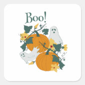 Boo. Vierkante Sticker (Voorkant)