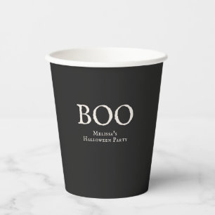 Boo Vintage Halloween Feest Papieren Bekers