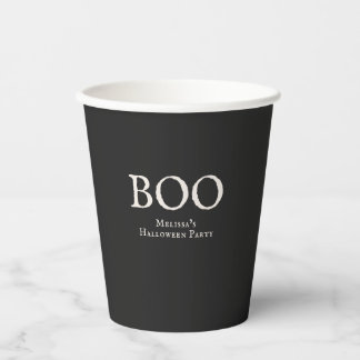 Boo Vintage Halloween Feest Papieren Bekers